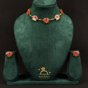 Trending lotus neckpiece🪷